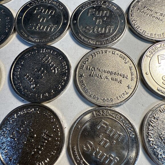 Vintage Game Tokens Bundle 24 Fun“n”Stuff   Right Out Granddad’s Pocket - Picture 4 of 7